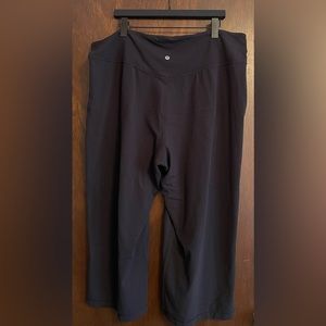 lululemon Align™ High-Rise Wide-Leg Cropped Pant 23", black, size 20